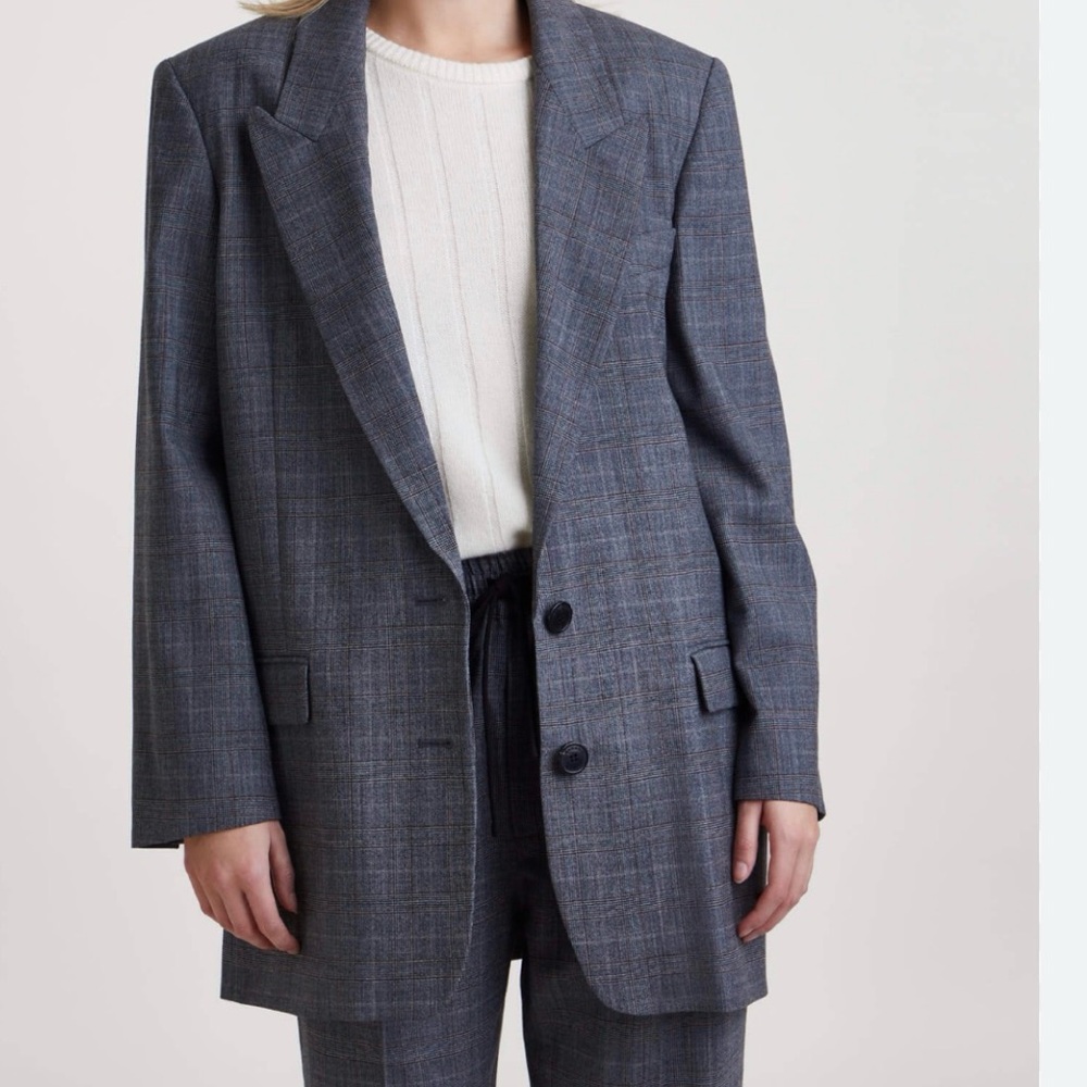 Isabel Marant Gray Checkered Blazer